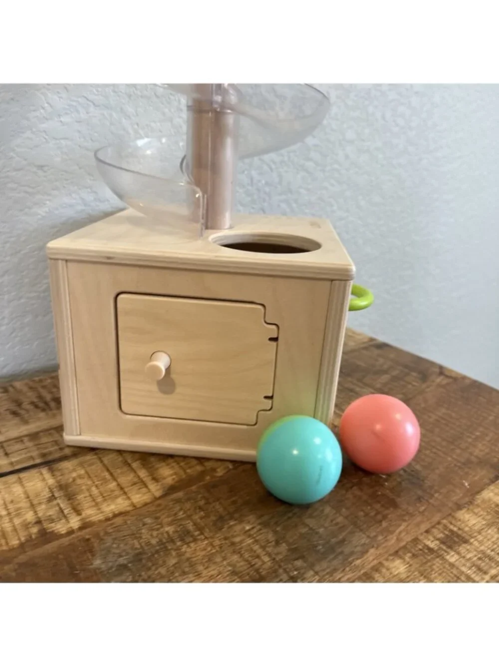 Lovevery The Babbler Slide & Seek Ball Run Montessori Drop – Both Balls Included
